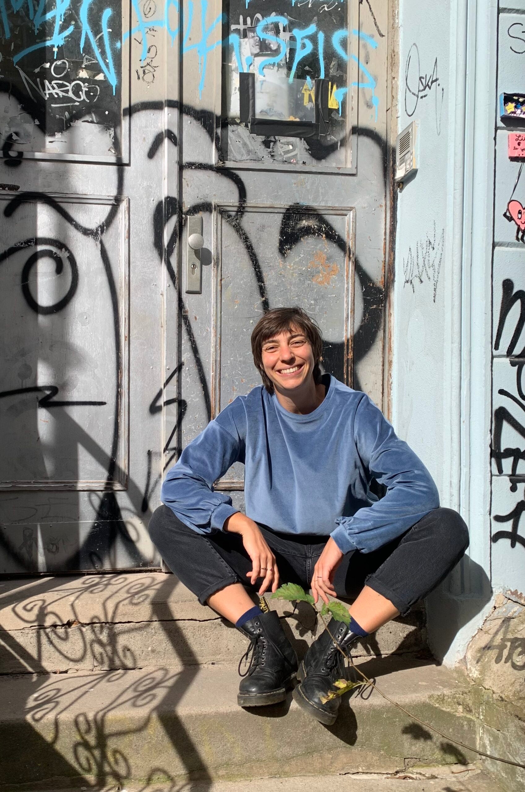 Nickipullover - Rauchblau