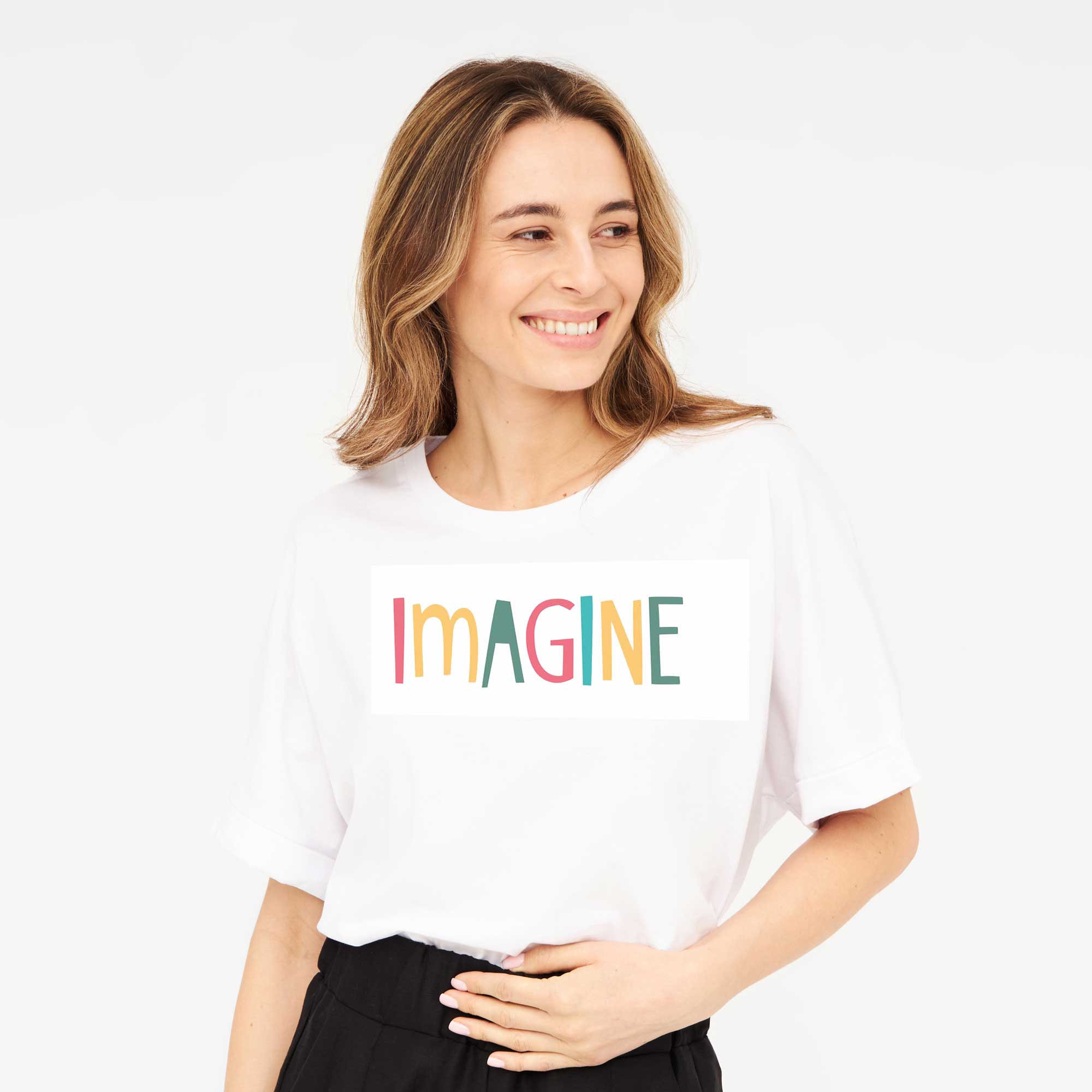 T-Shirt IMAGINE weiß aus Bio-Baumwolle