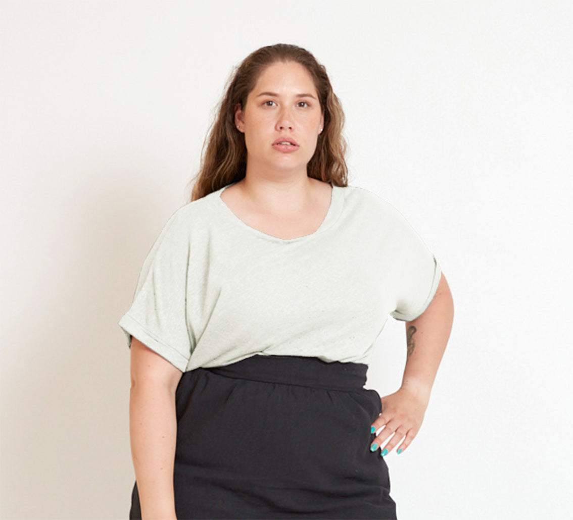 Leinenshirt LARI in Offwhite