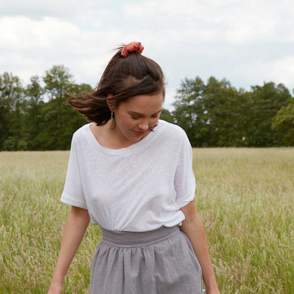 Leinenshirt LARI in Offwhite