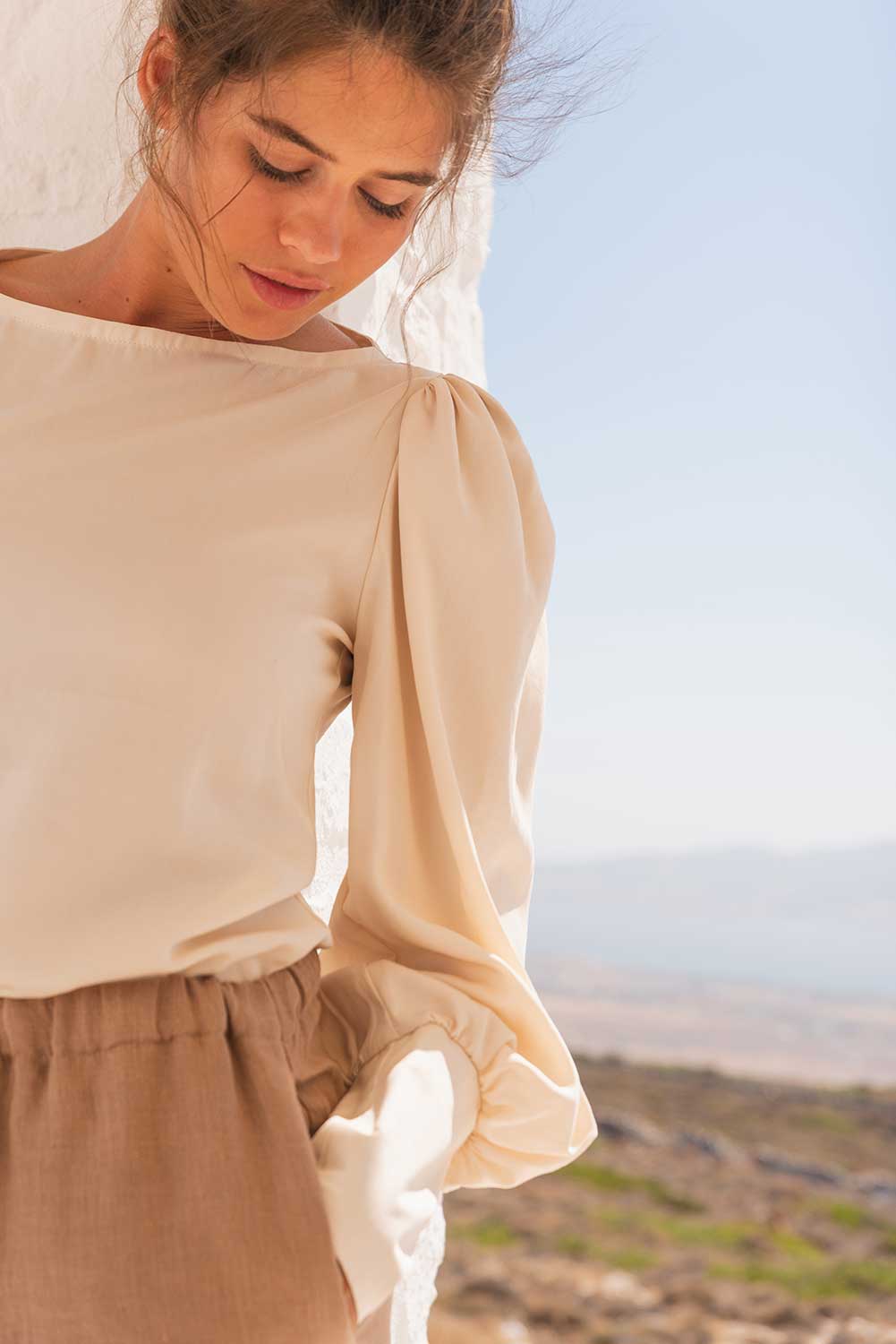 Bluse CAVA natur aus TENCEL®
