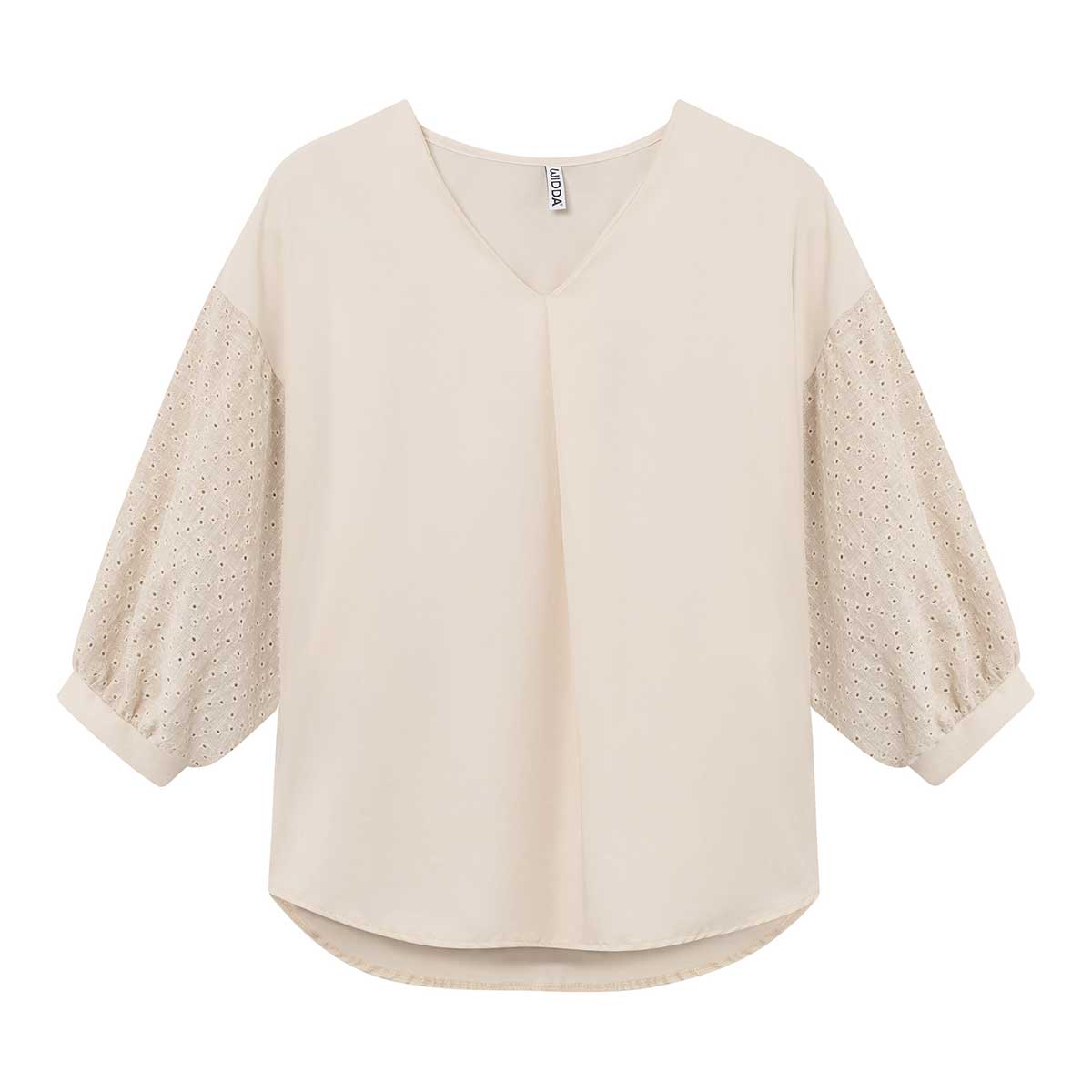 Statementbluse MAVA natur aus TENCEL® und Leinen