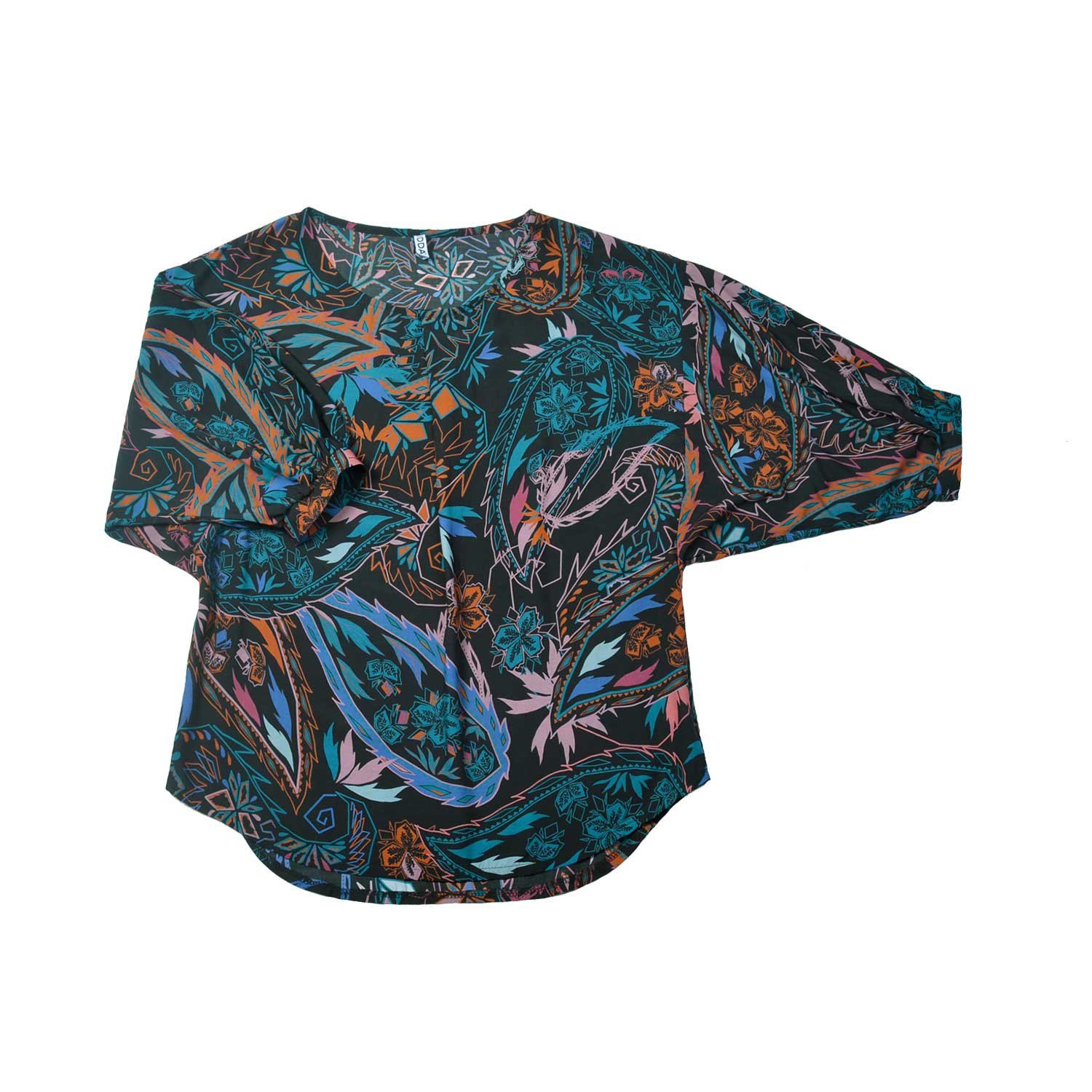Fledermausbluse MILA Paisley Print aus ECOVERO®
