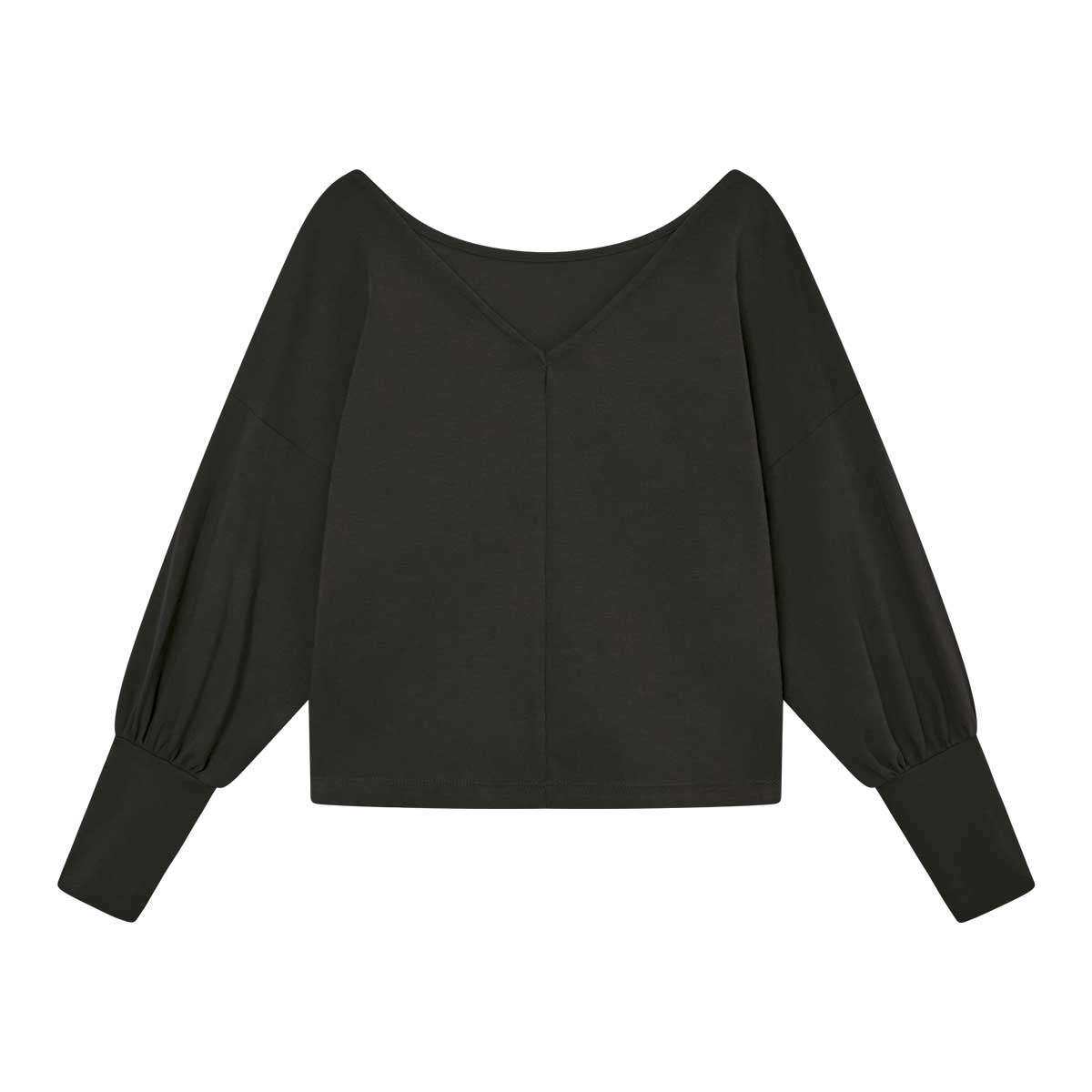 schwarzes Longsleeve AVA aus Bio-Baumwolle WiDDA- simply love it.