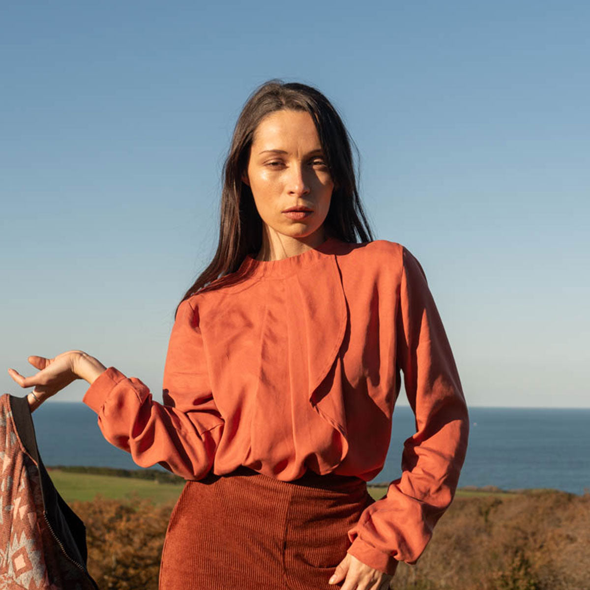 Bluse FRANS terra aus TENCEL®