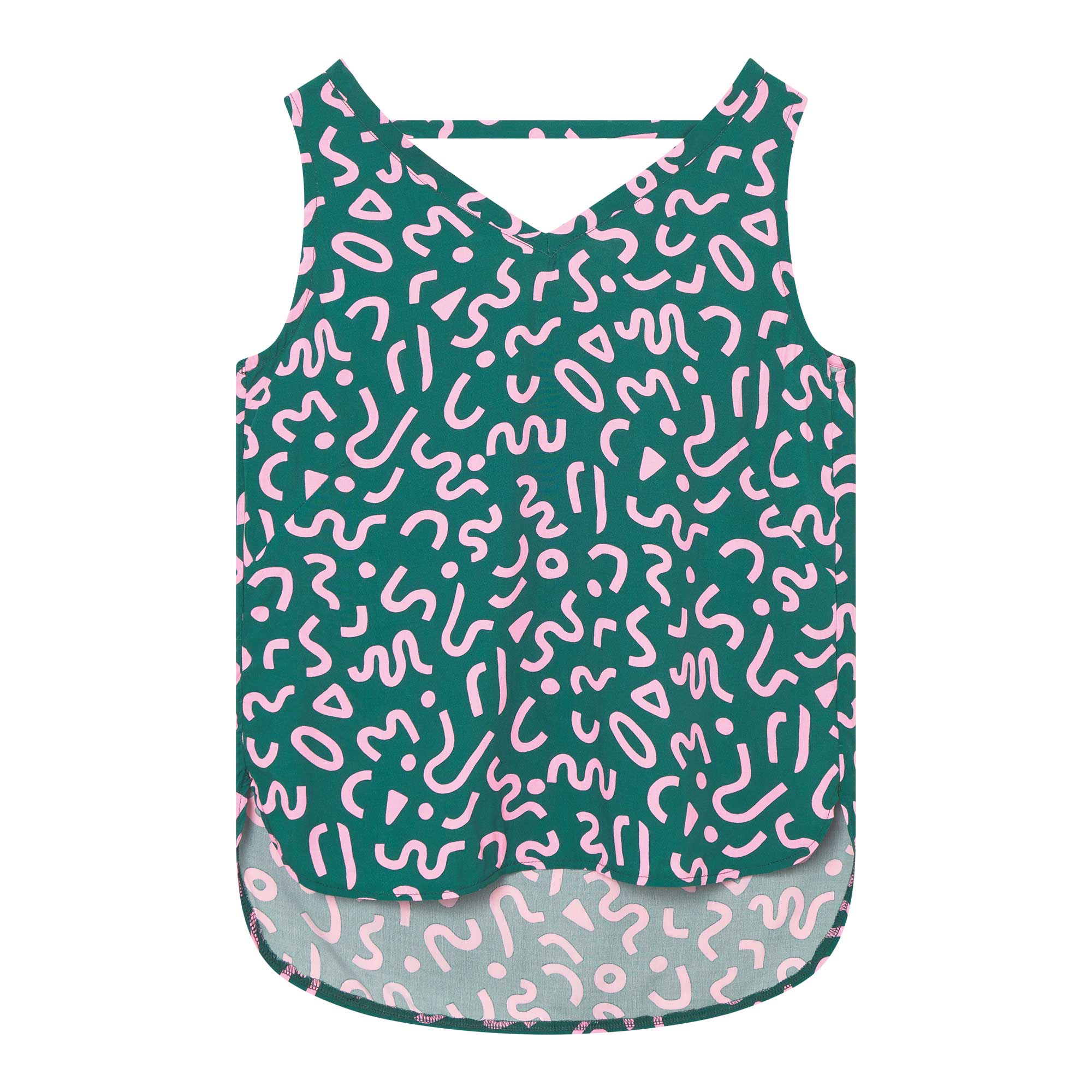 Bluse VAU forms mit grafischem Print aus ECOVERO®