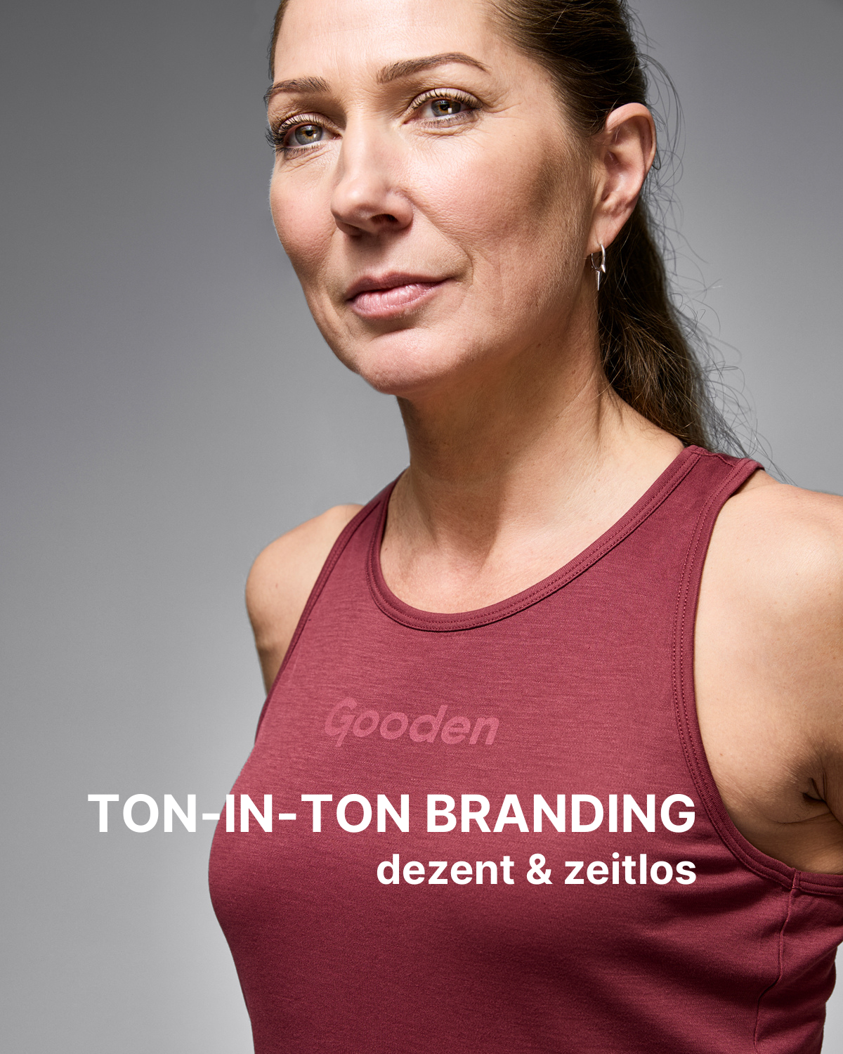 Racerback Tank Top aus TENCEL™ und SEACELL™ rot bordeaux FONDA | Gooden