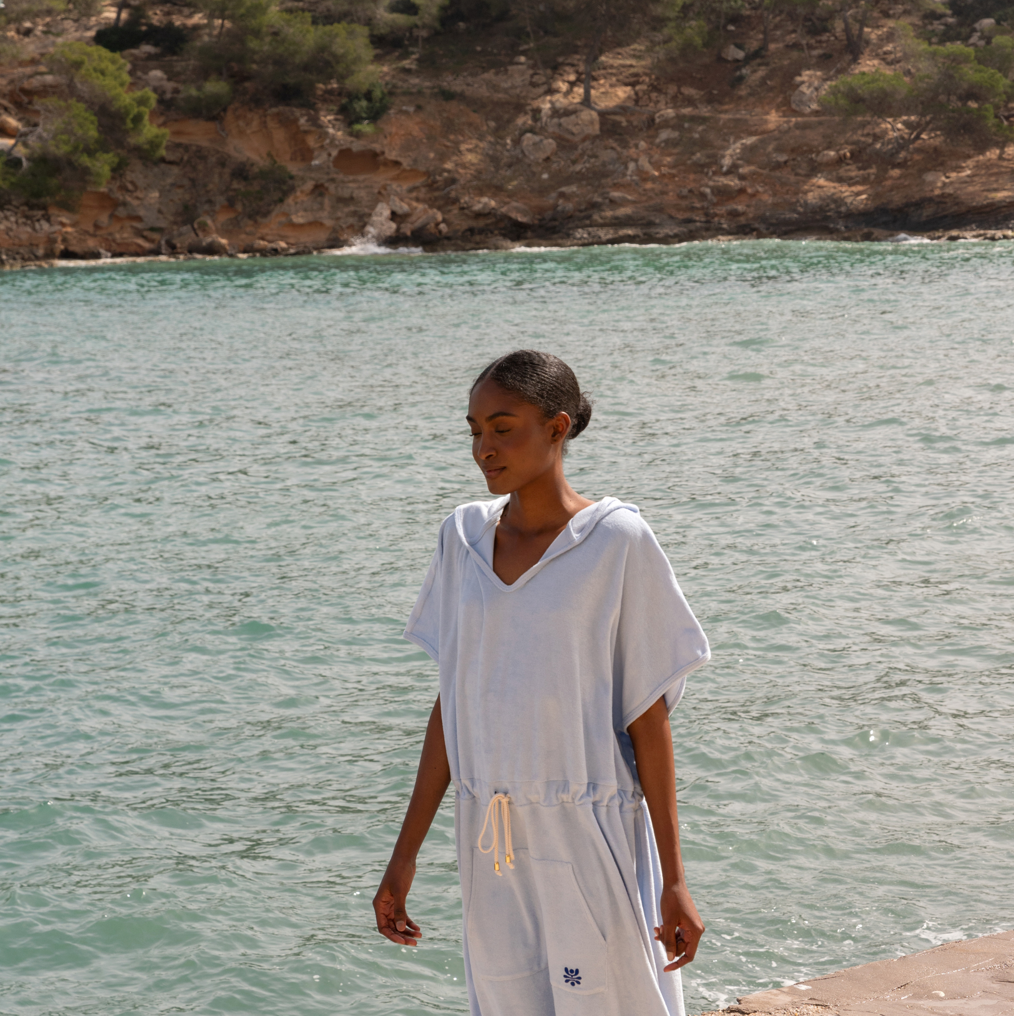Badeponcho einfarbig SOLID Bio-Baumwolle | KOHO