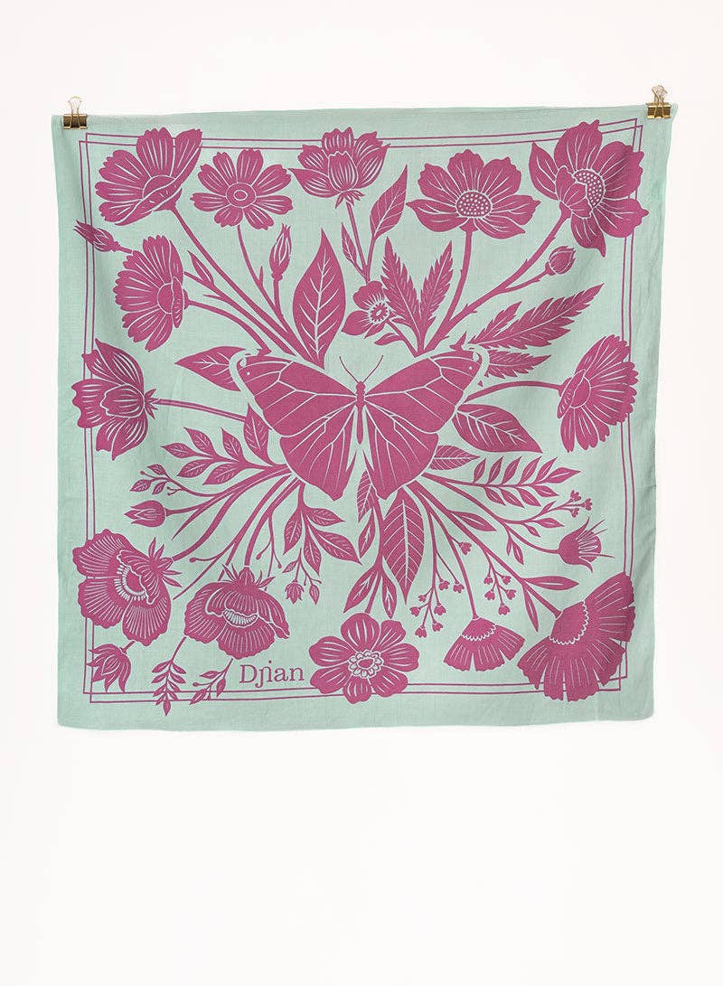 Bandana Halstuch 70 x 70 cm aus Bio Baumwolle mint pink - MARI simply love it.- simply love it.