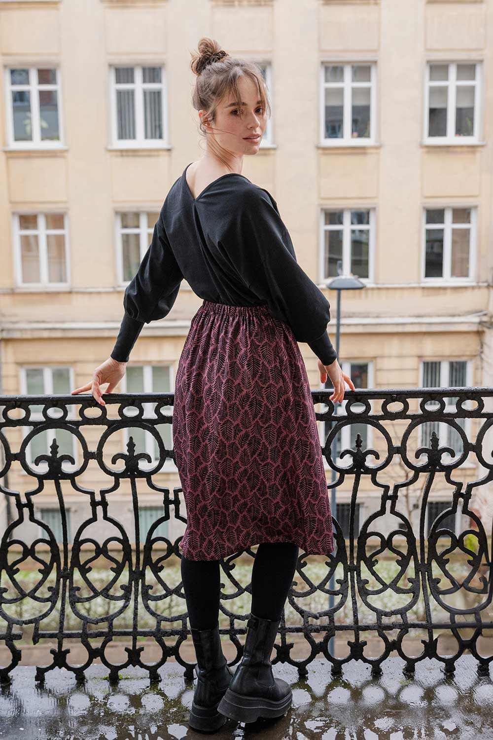 schwarzes Longsleeve AVA aus Bio-Baumwolle WiDDA- simply love it.