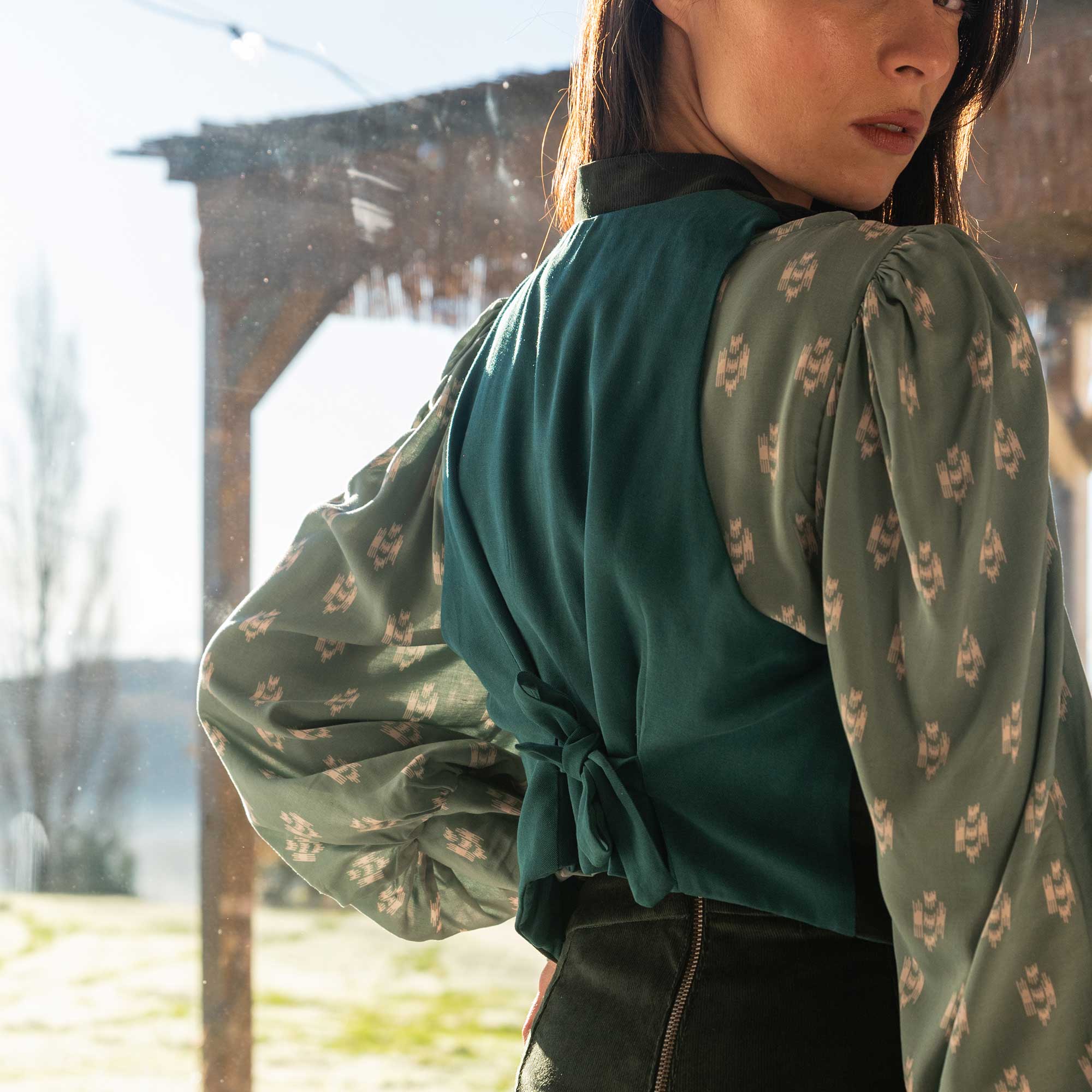 Cordweste SPENCER Deep Sea aus Bio-Baumwolle