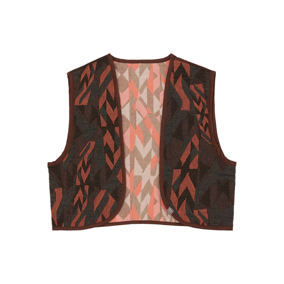 Weste MIA mit Jacquard Muster zum Wenden