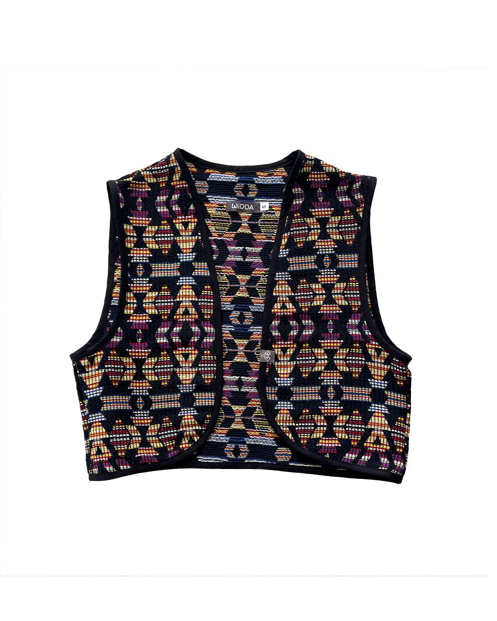 Weste MIA Dunkelblau mit Jacquard Muster WiDDA- simply love it.
