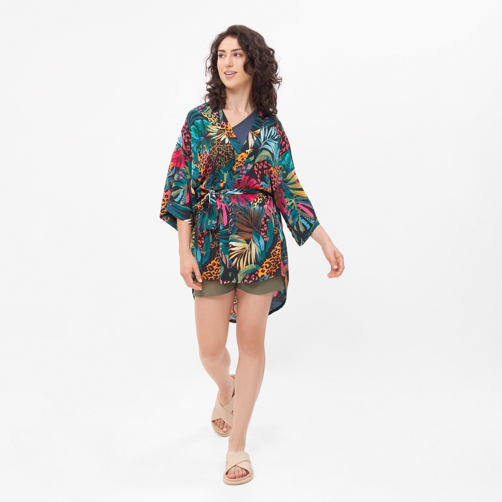 Kimono UMA tropic Print aus ECOVERO®