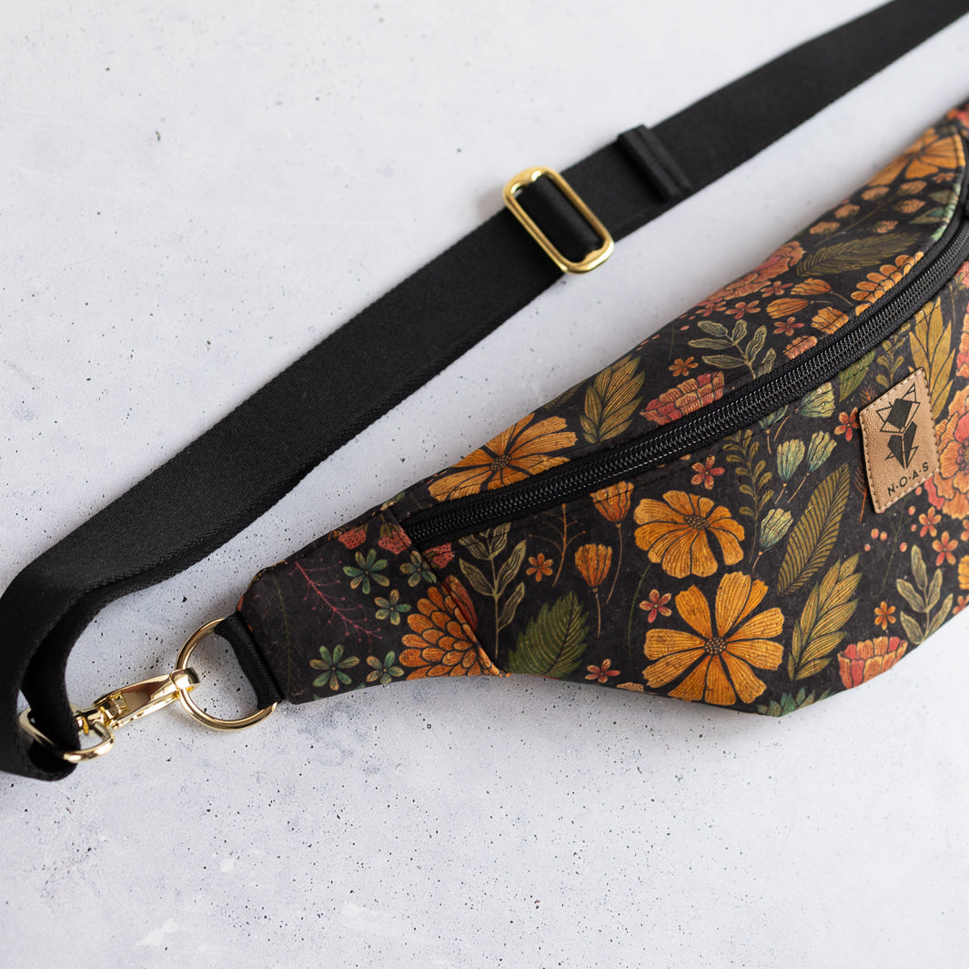 Bauchtasche Kork Flower