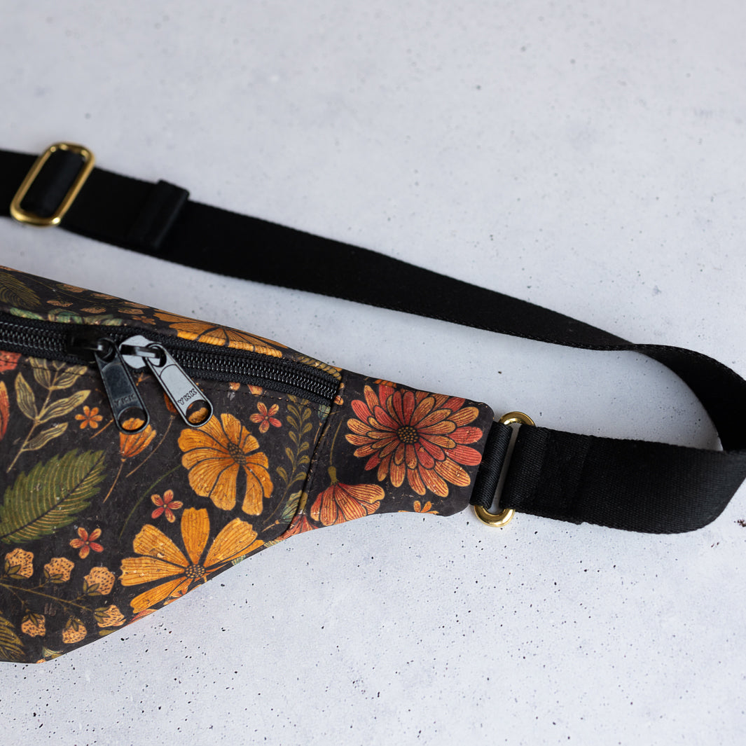 Bauchtasche Kork Flower