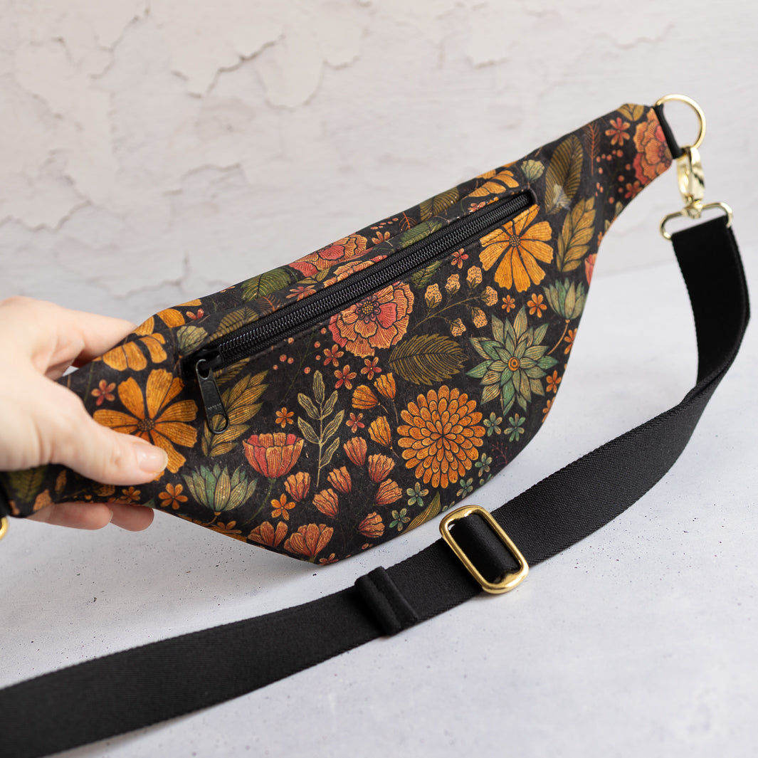 Bauchtasche Kork Flower