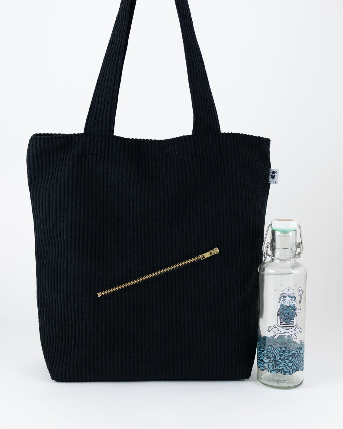 Cord Shopper Schwarz - vegan und handgefertigt in Berlin | NOAS NOAS- simply love it.