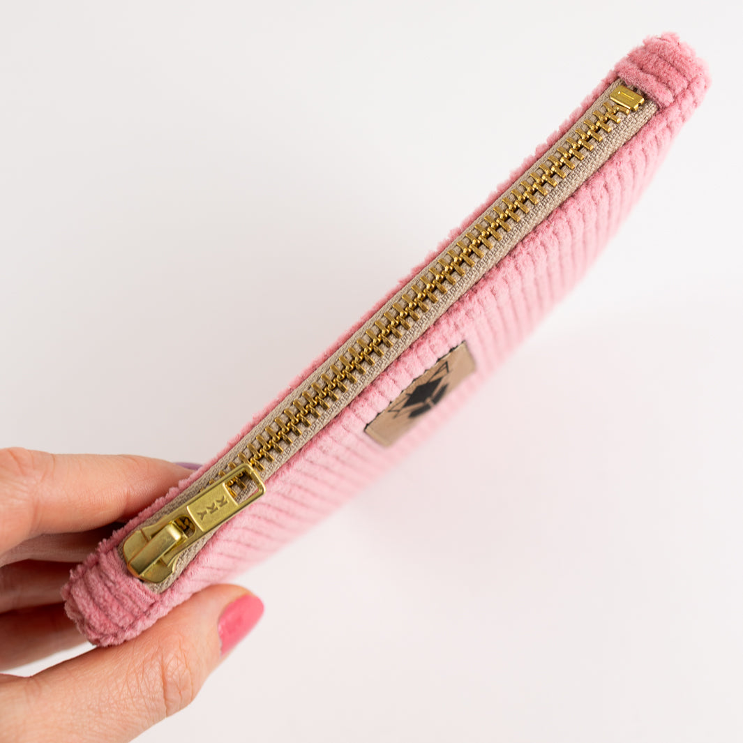 Moon Bag Geldbörse Cord Bubblegum - vegan und handgefertigt in Berlin | NOAS