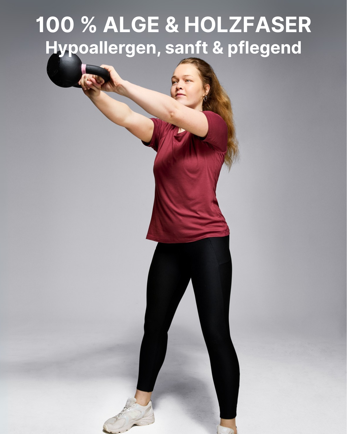 Performance T-Shirt aus TENCEL™ und SEACELL™ rot bordeaux HÉLÈNE | Gooden