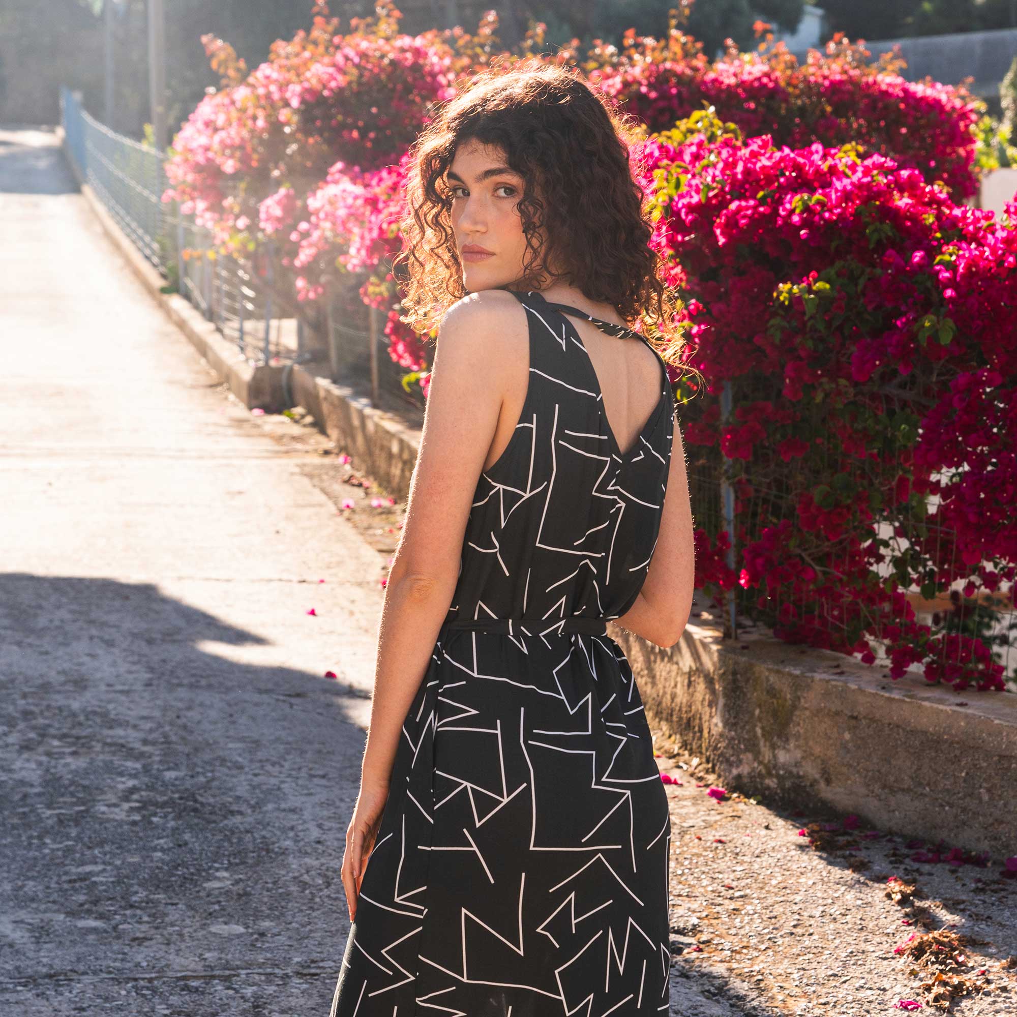 Maxikleid VANI Lines aus ECOVERO®