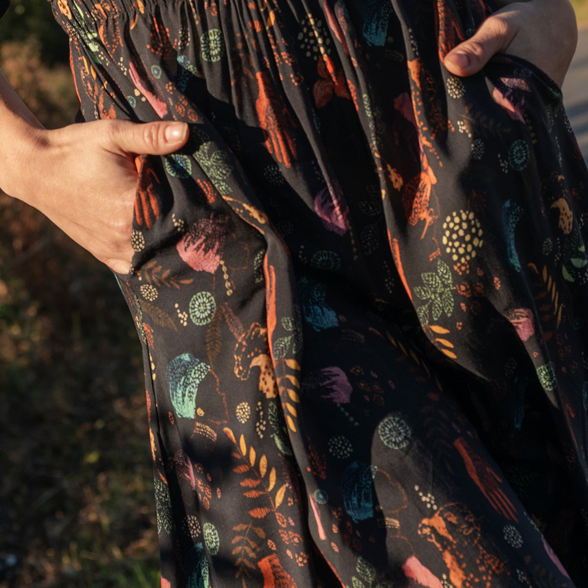 Kleid MIXI night/afri Print aus ECOVERO®