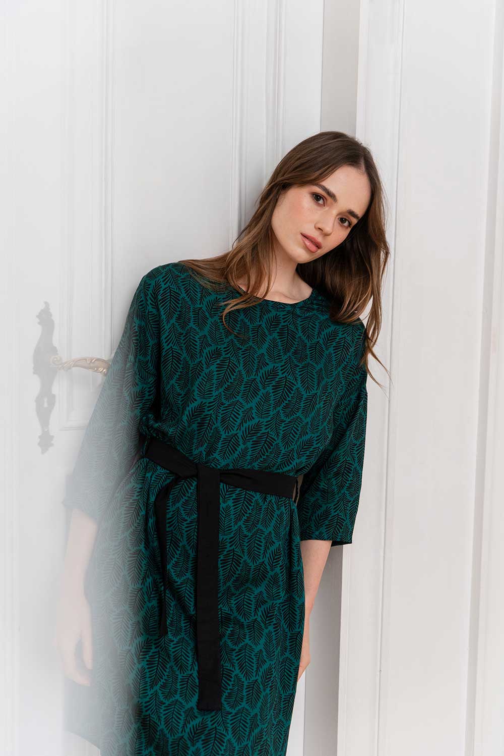 Kleid PURA petrol aus ECOVERO®