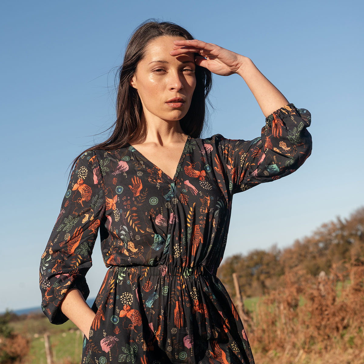 Kleid ONNY afri Print aus ECOVERO®