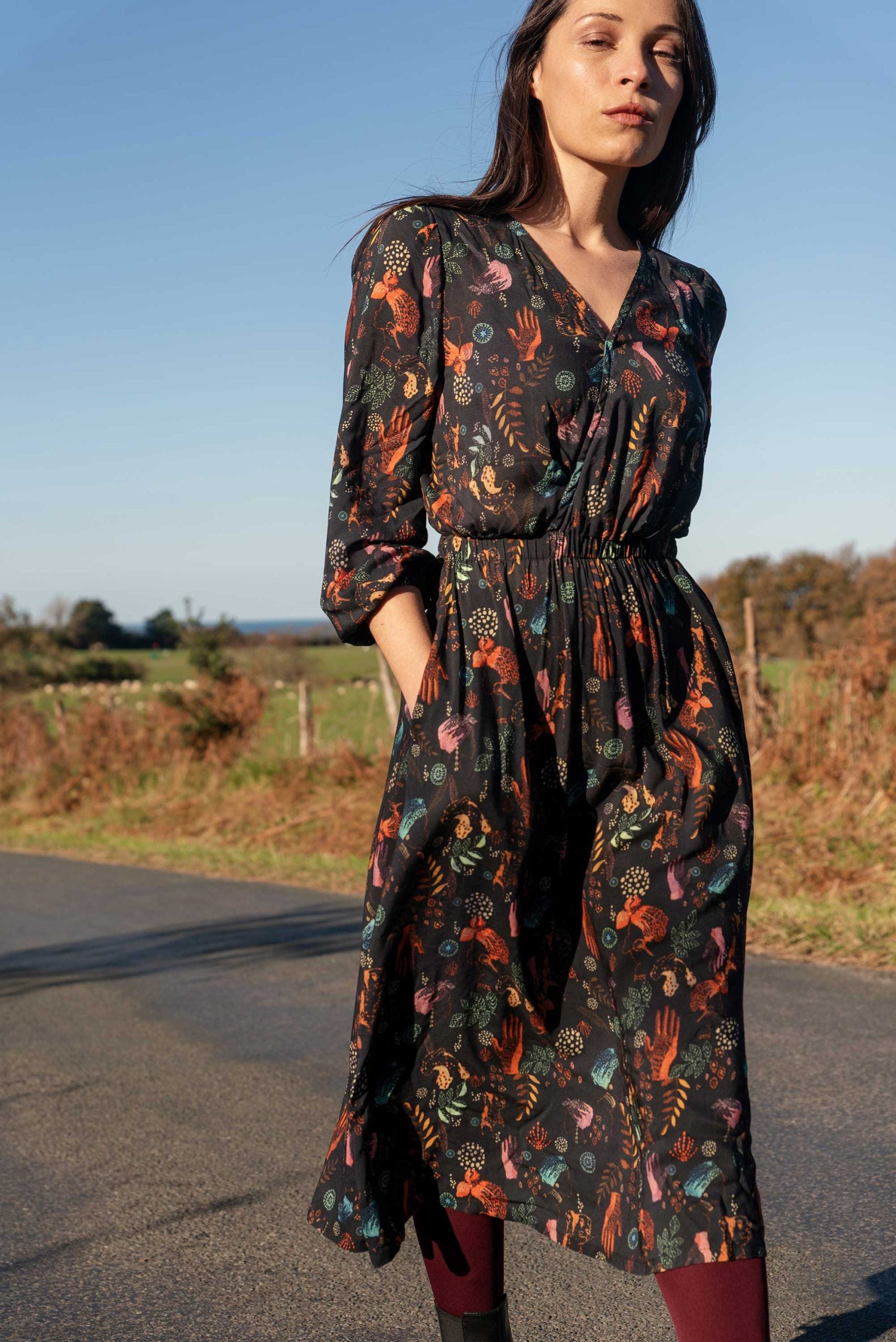 Kleid ONNY afri Print aus ECOVERO®