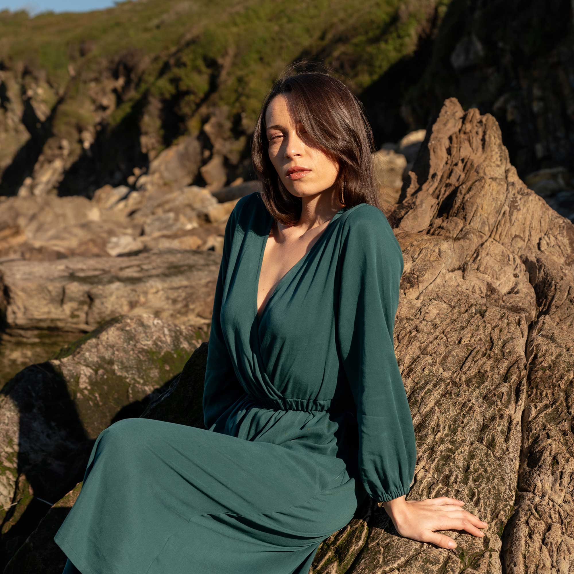 Kleid ONNY deep sea aus TENCEL®