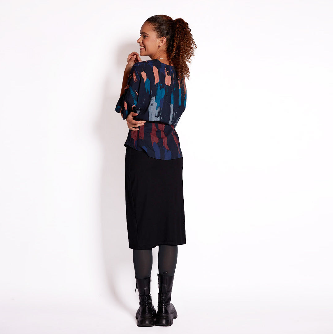 Midirock BASIC aus TENCEL® Modal in Schwarz