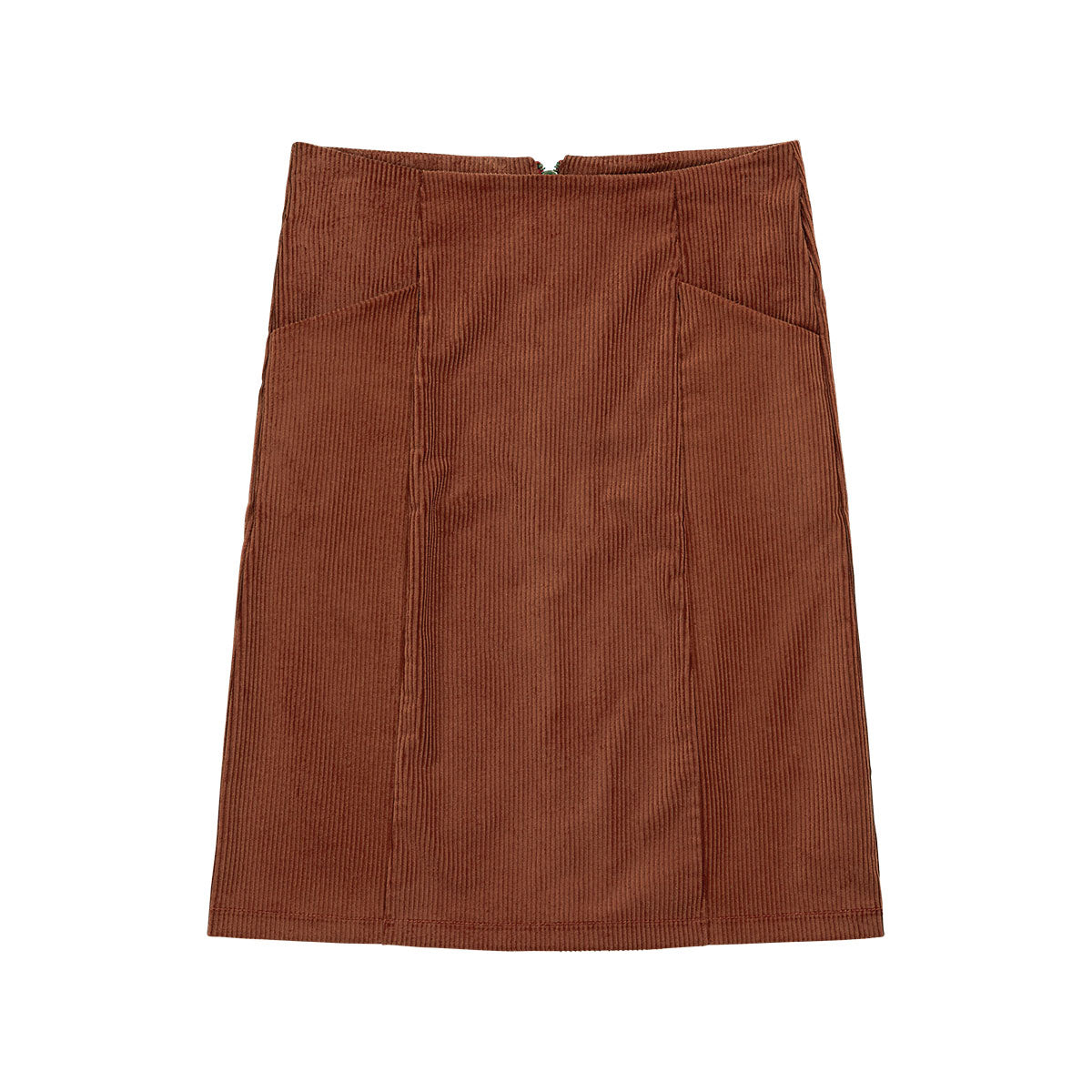 Cordrock KAY caramel aus Bio-Baumwolle