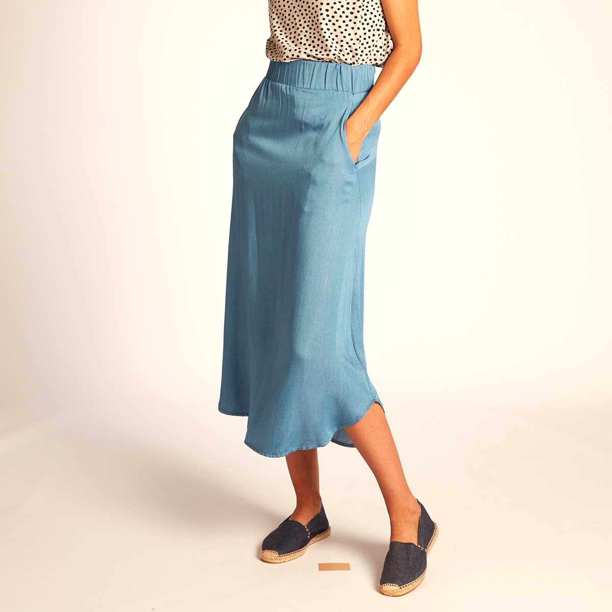 JULIP Jeans Midirock aus Tencel®