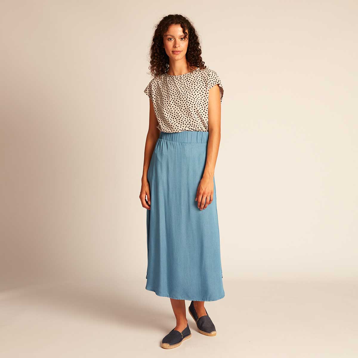 JULIP Jeans Midirock aus Tencel®