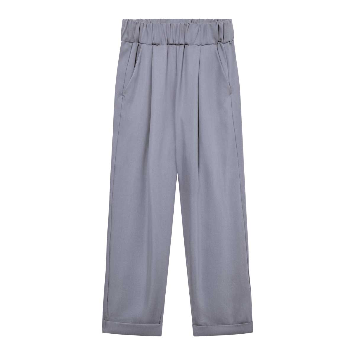 Bundfaltenhose JUPP grau aus TENCEL® und Leinen