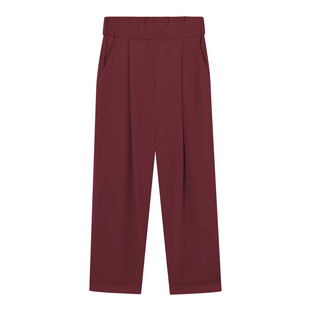 Hose JUPP bordo - Bundfaltenhose aus TENCEL®