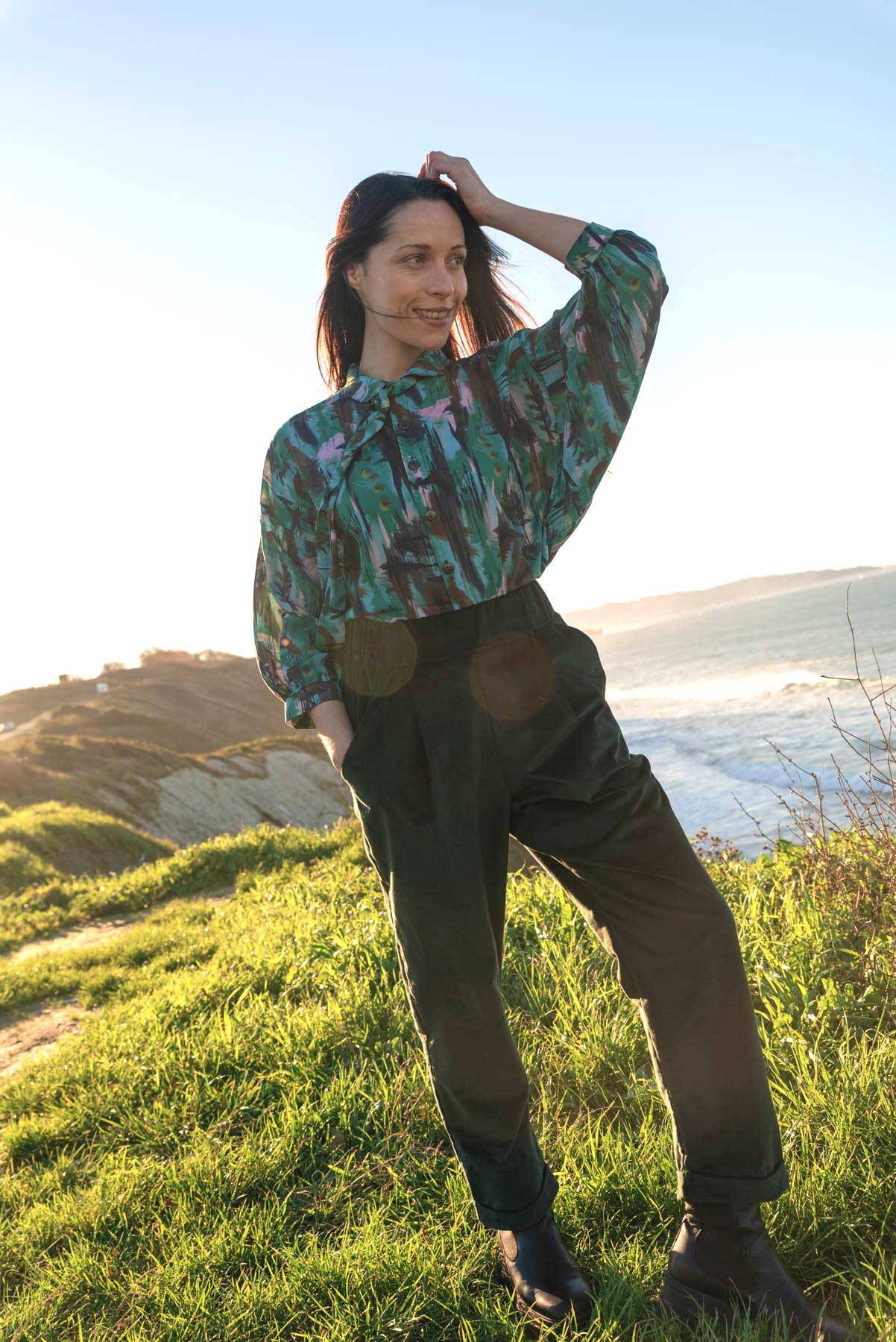 grüne Cordhose SEPP Deep Sea