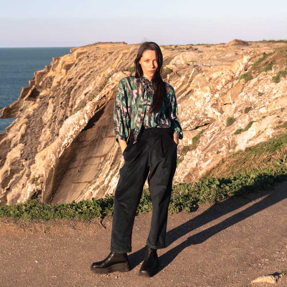 grüne Cordhose SEPP Deep Sea