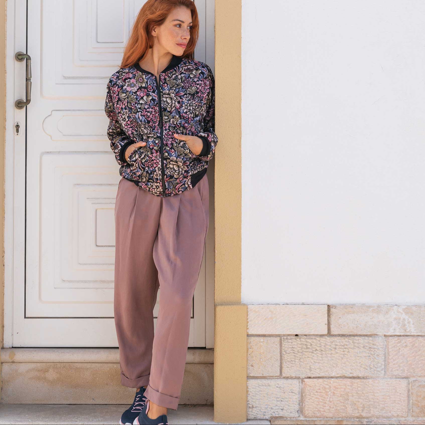 Bundfaltenhose JUPP Mauve aus TENCEL®