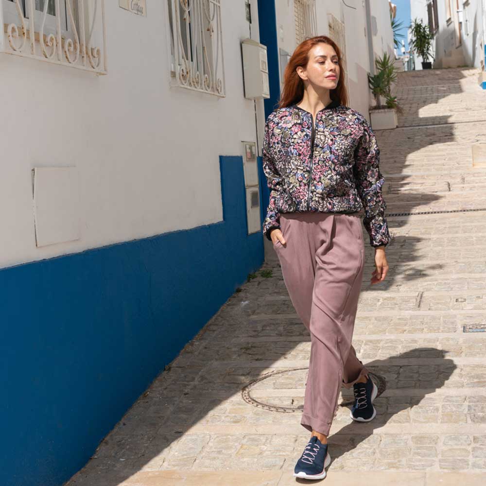 Bundfaltenhose JUPP Mauve aus TENCEL®