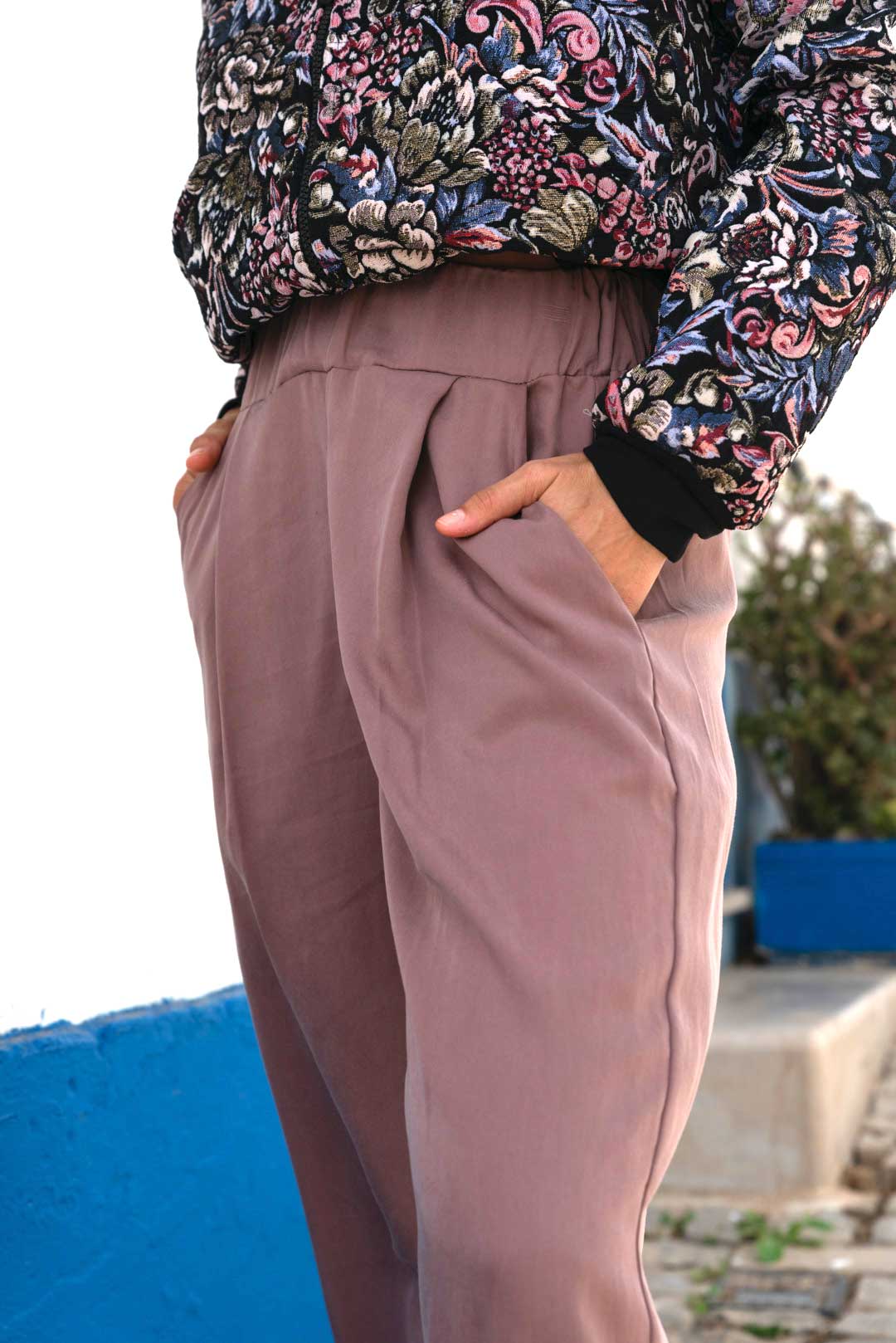 Bundfaltenhose JUPP Mauve aus TENCEL®