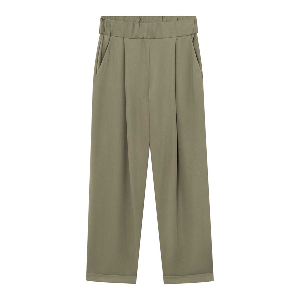 Bundfaltenhose JUPP Oliv aus TENCEL®