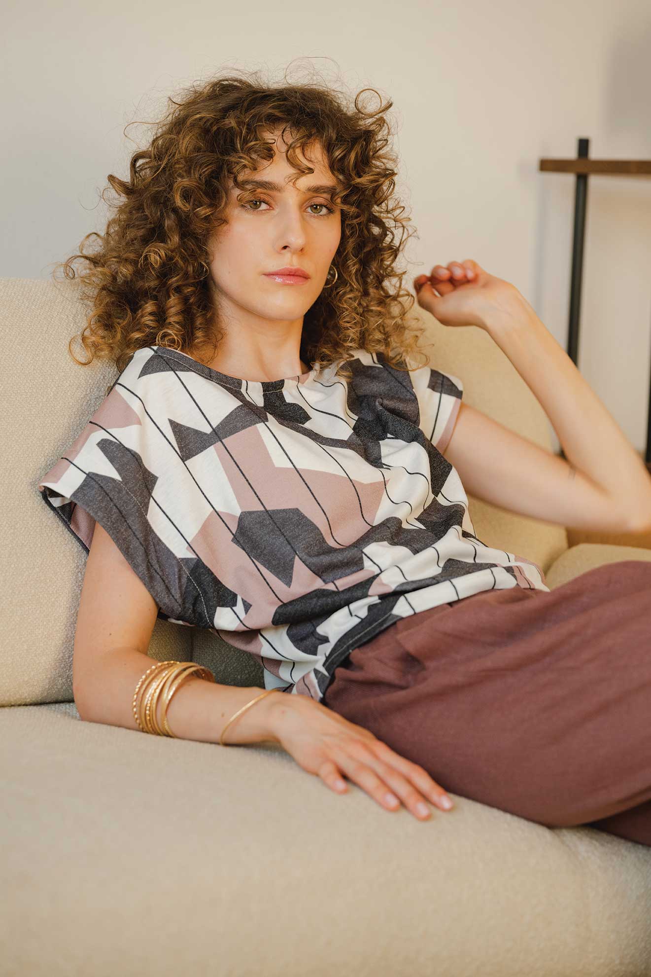 Leinenhose BOLLE in Mocha Braun