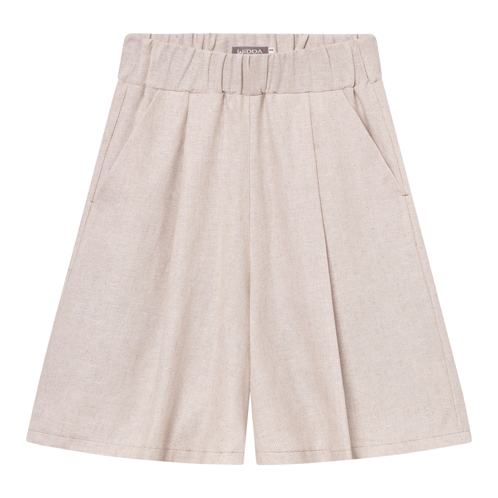 Beige Bermuda-Shorts INDI aus Leinen