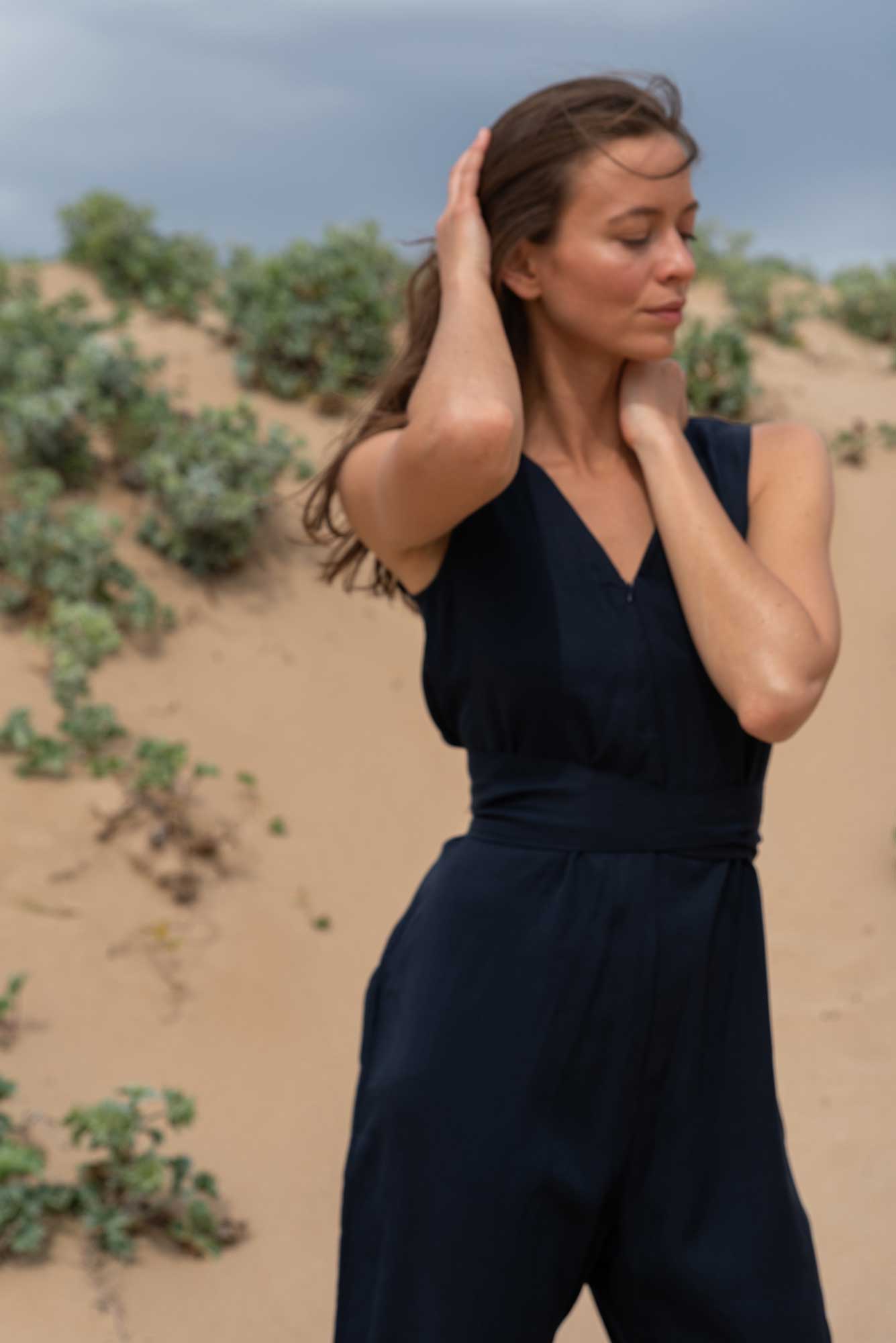Overall ANIBAS rauchblau aus TENCEL®