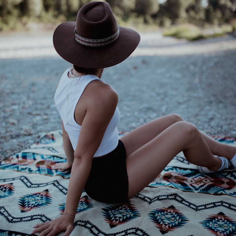 Ethno Kuscheldecke Blue