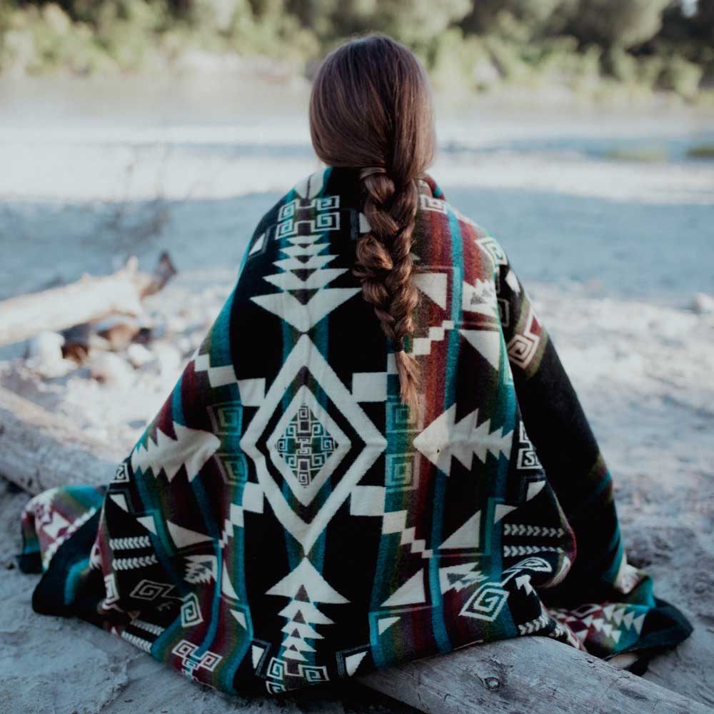 ETHNO Kingsize Decke Amazonas