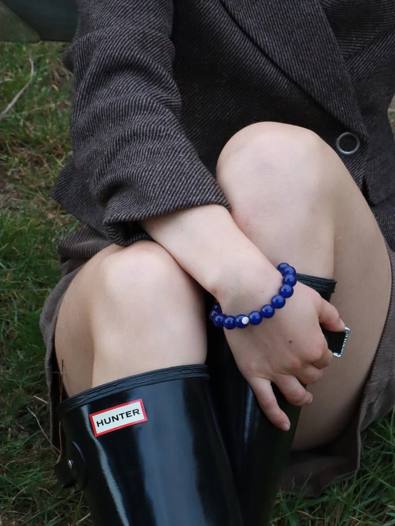 Armband für Damen Chunky Lapislazuli "Wisdom" – Symbol für Weisheit | Soï simply love it.- simply love it.