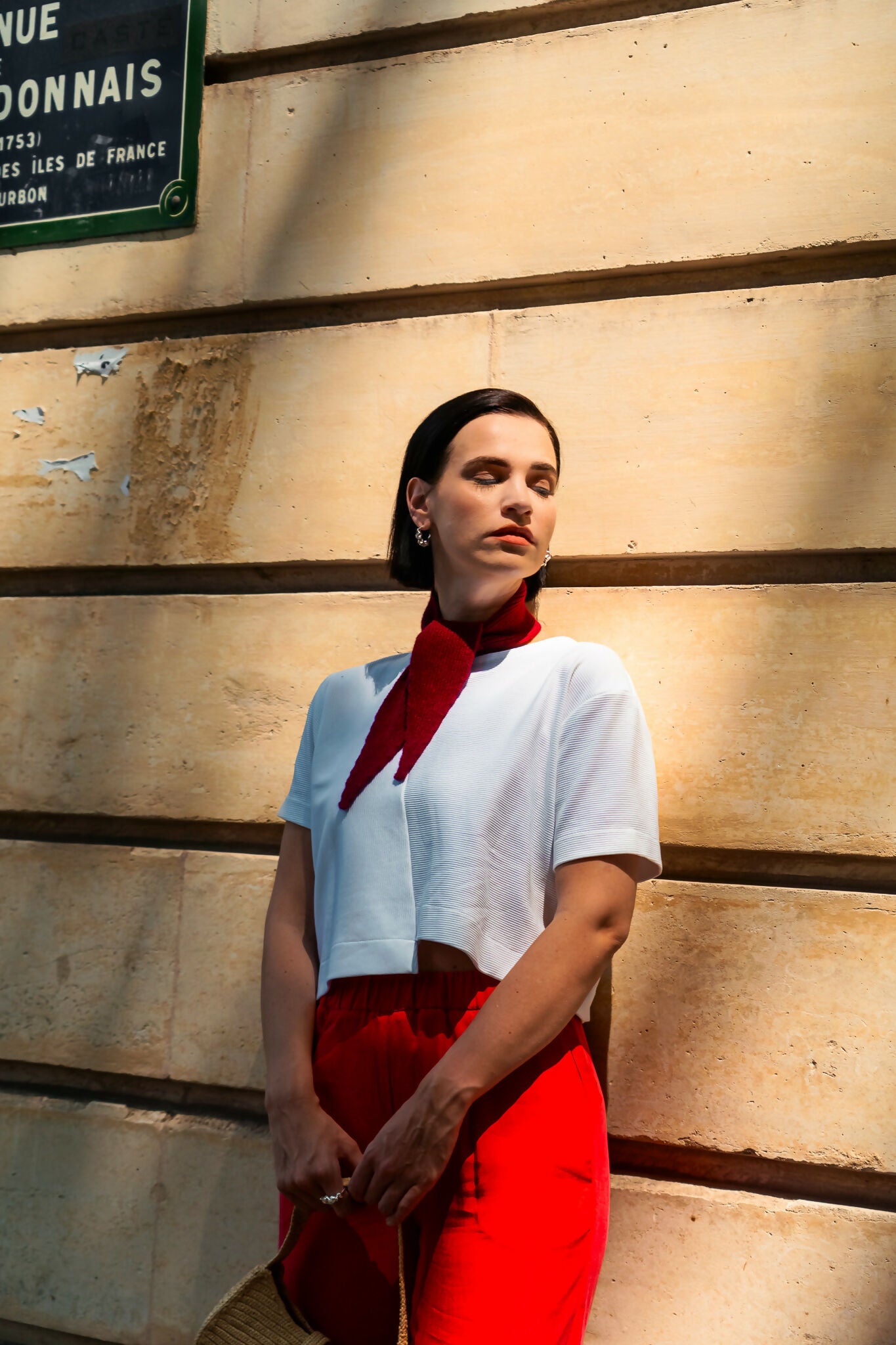 Mini Schal SCARFLETTE Rubin