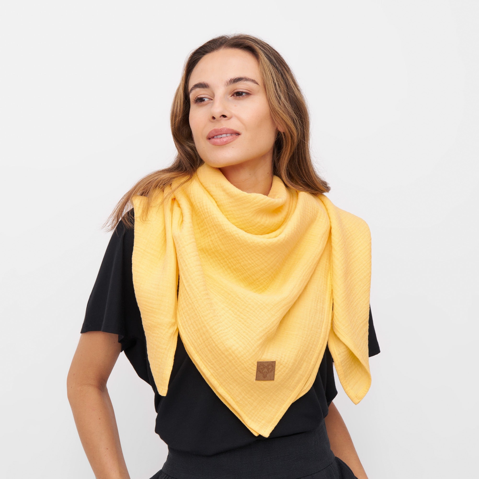 XL Musselin Tuch aus Bio-Baumwolle in vielen Farben